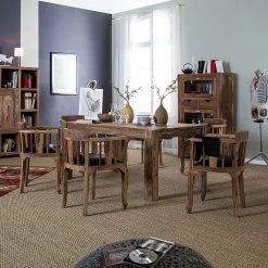 Wolf-Möbel Fauteuil Bombay - Noir -Chaises Soldes 2022 sessel bombay sheesham massiv schwarz 4094504