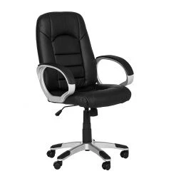 Fredriks Fauteuil de direction Steve II - Imitation cuir - Noir -Chaises Soldes 2022 steve ii chefsessel kunstlederbezug schwarz 1306547